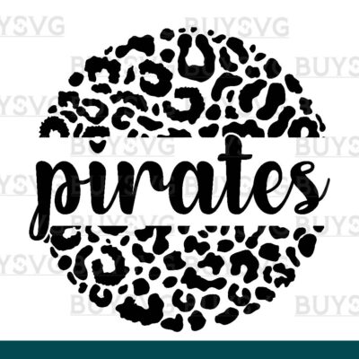 Pirates SVG PNG Digital file Download LEOPARD CIRCLE