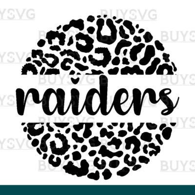 Raiders SVG PNG Digital file Download LEOPARD CIRCLE