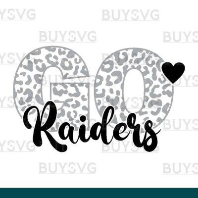 Raiders SVG PNG Digital file Download LEOPARD CIRCLE GO