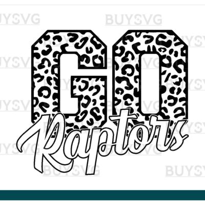 Raptors SVG PNG Digital file Download Black Go Leopard