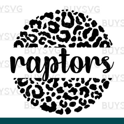 Raptors SVG PNG Digital file Download LEOPARD CIRCLE