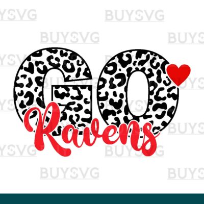 Ravens SVG PNG Digital file Download LEOPARD CIRCLE GO