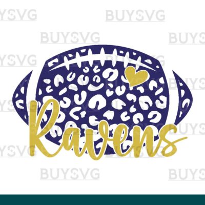 Ravens SVG PNG Digital file Download LEOPARD FOOTBALL