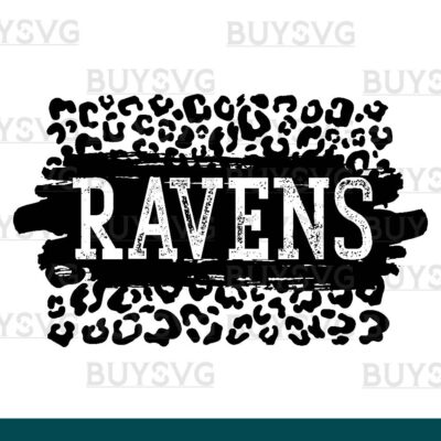 Ravens SVG PNG Digital file Download LEOPARD PATCH