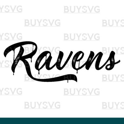 Ravens SVG PNG Digital file Download METAL