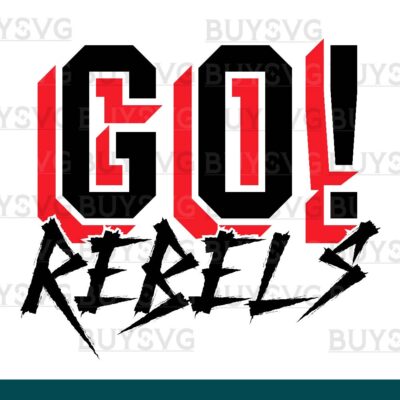 Rebels SVG PNG Digital file Download GO Cheering 2