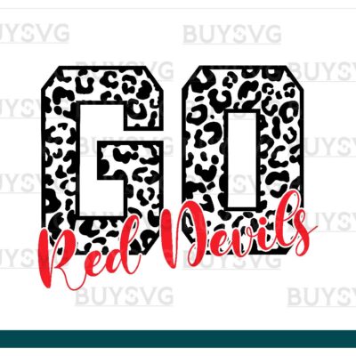 Red devils SVG PNG Digital file Download GO LONG