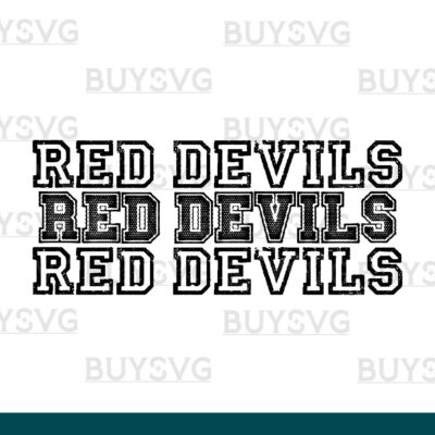 Red devils SVG PNG Digital file Download Stack 3 1