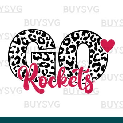 Rockets SVG PNG Digital file Download LEOPARD CIRCLE GO