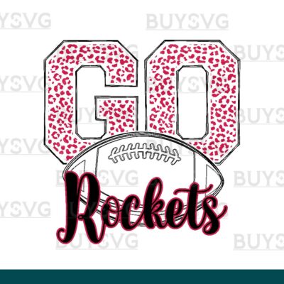 Rockets SVG PNG Digital file Download go football lower outlined