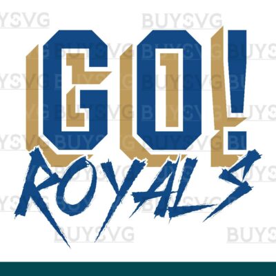 Royals SVG PNG Digital file Download GO Cheering 2