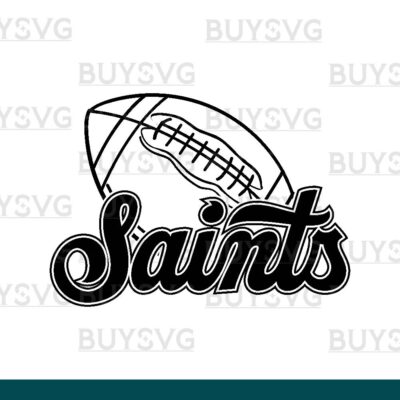 Saints SVG PNG Digital file Download FOOTBALL LINNED