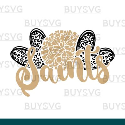 Saints SVG PNG Digital file Download HEART POMPOM HEART