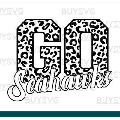 Seahawks SVG PNG Digital file Download Black Go Leopard