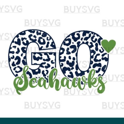 Seahawks SVG PNG Digital file Download LEOPARD CIRCLE GO