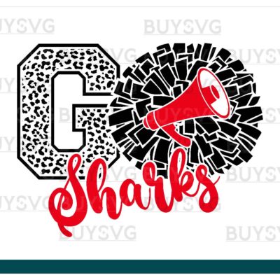 Sharks SVG PNG Digital file Download POMPOM GO
