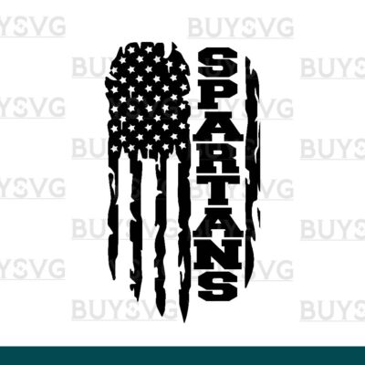 Spartans SVG PNG Digital file Download FLAG 2