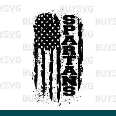 Spartans SVG PNG Digital file Download FLAG 3