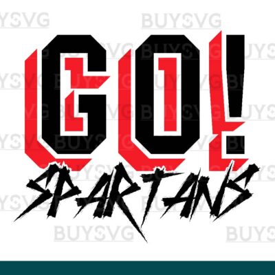 Spartans SVG PNG Digital file Download GO Cheering 2