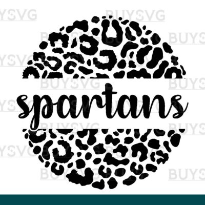Spartans SVG PNG Digital file Download LEOPARD CIRCLE
