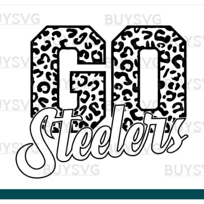 Steelers SVG PNG Digital file Download Black Go Leopard