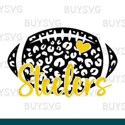 Steelers SVG PNG Digital file Download LEOPARD FOOTBALL