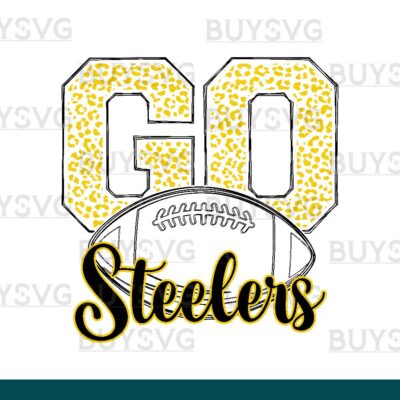 Steelers SVG PNG Digital file Download go football lower outlined