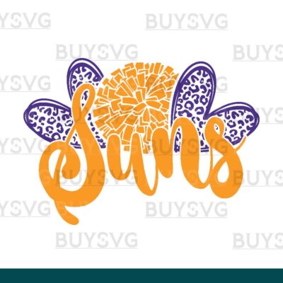 Suns SVG PNG Digital file Download HEART POMPOM HEART