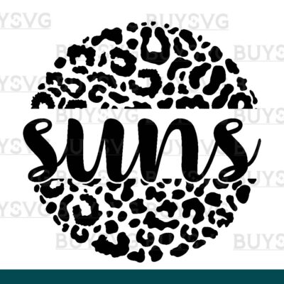 Suns SVG PNG Digital file Download LEOPARD CIRCLE
