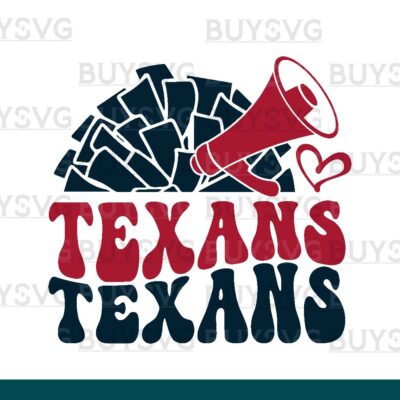 Texans SVG PNG Digital file Download POMPOM CHEER
