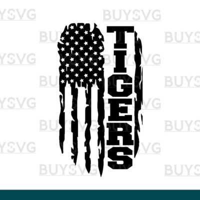 Tigers SVG PNG Digital file Download FLAG 2