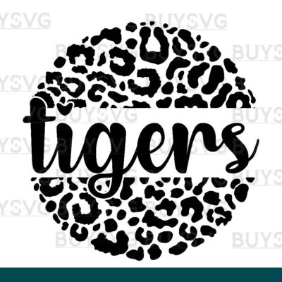 Tigers SVG PNG Digital file Download LEOPARD CIRCLE