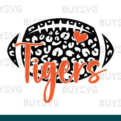 Tigers SVG PNG Digital file Download LEOPARD FOOTBALL