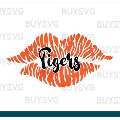 Tigers SVG PNG Digital file Download LIPS 1