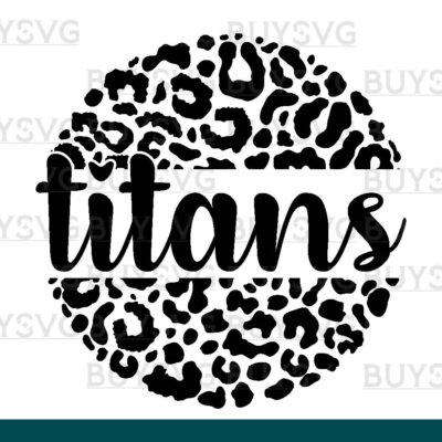 Titans SVG PNG Digital file Download LEOPARD CIRCLE