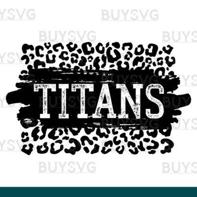 Titans SVG PNG Digital file Download LEOPARD PATCH