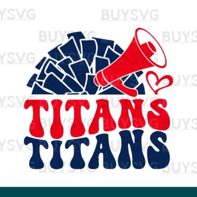 Titans SVG PNG Digital file Download POMPOM CHEER