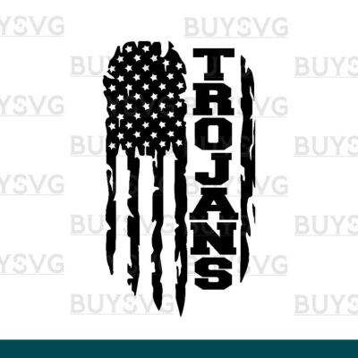Trojans SVG PNG Digital file Download FLAG 2