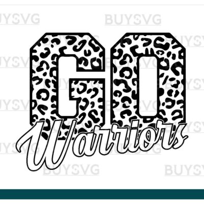 Warriors SVG PNG Digital file Download Black Go Leopard