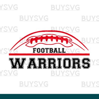 Warriors SVG PNG Digital file Download FOOTBALL TOP