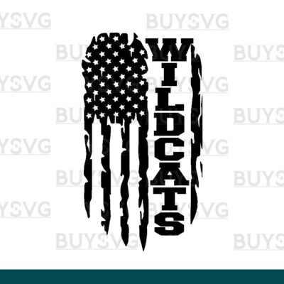 Wildcats SVG PNG Digital file Download FLAG 2