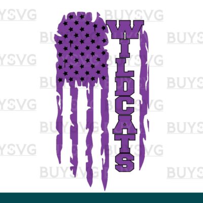 Wildcats SVG PNG Digital file Download FLAG 4