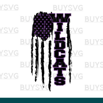Wildcats SVG PNG Digital file Download Flag 1