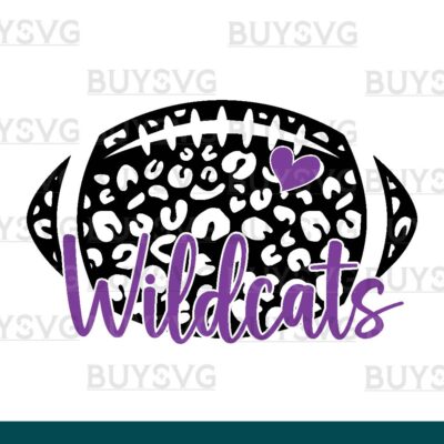 Wildcats SVG PNG Digital file Download LEOPARD FOOTBALL