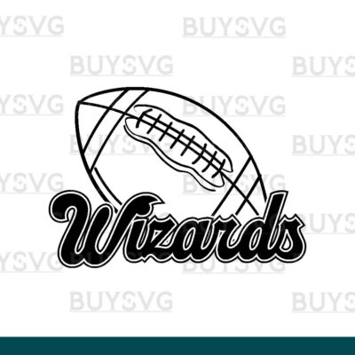 Wizards SVG PNG Digital file Download FOOTBALL LINNED