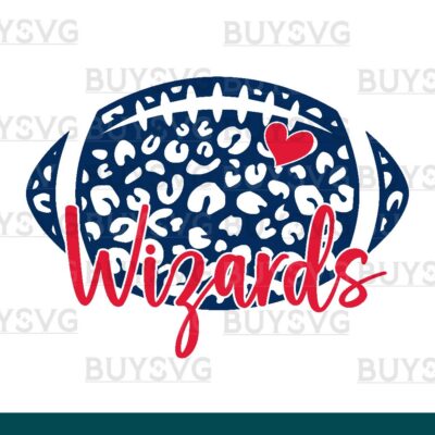 Wizards SVG PNG Digital file Download LEOPARD FOOTBALL