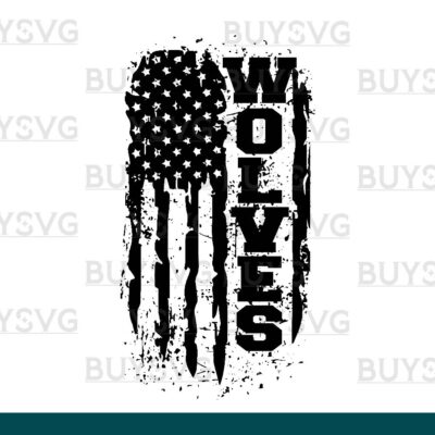 Wolves SVG PNG Digital file Download FLAG 3