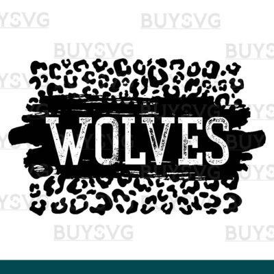 Wolves SVG PNG Digital file Download LEOPARD PATCH