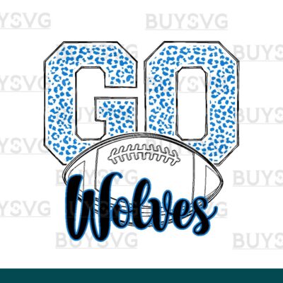 Wolves SVG PNG Digital file Download go football lower outlined
