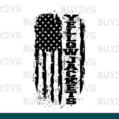 Yellow jackets SVG PNG Digital file Download FLAG 3